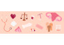 design fun doodle illustration arts for icons and stickers